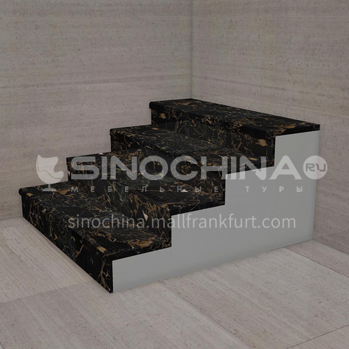 Natural black light luxury marble staircase M-YA45D